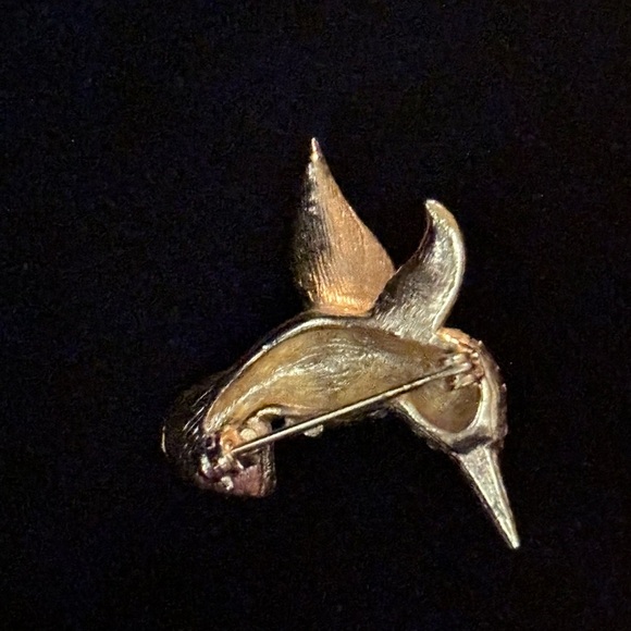 Crystal hummingbird brooch - Picture 9 of 9